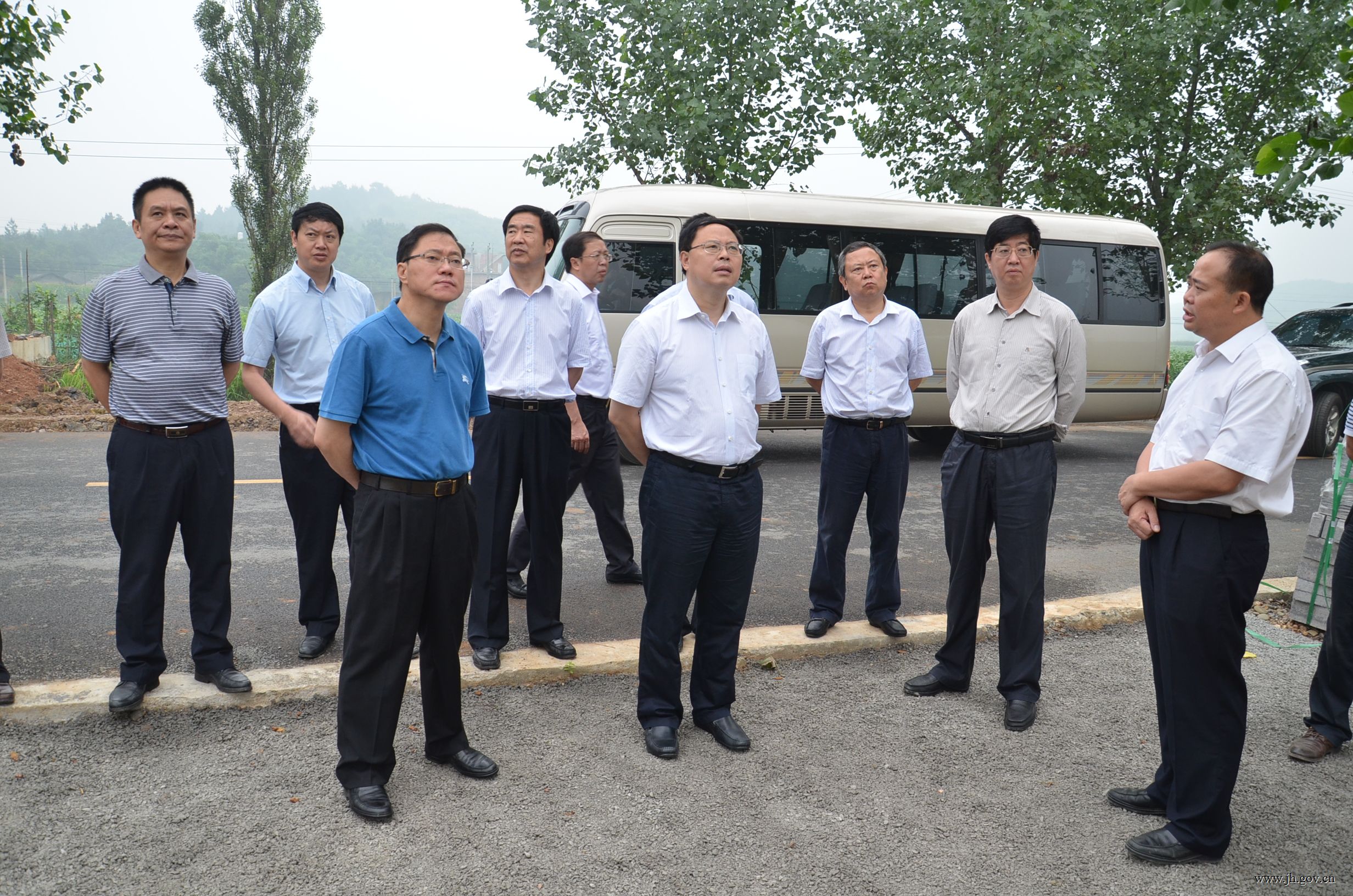 副省长张剑飞来我县调研指导涔天河水库扩建工程建设及防汛工作