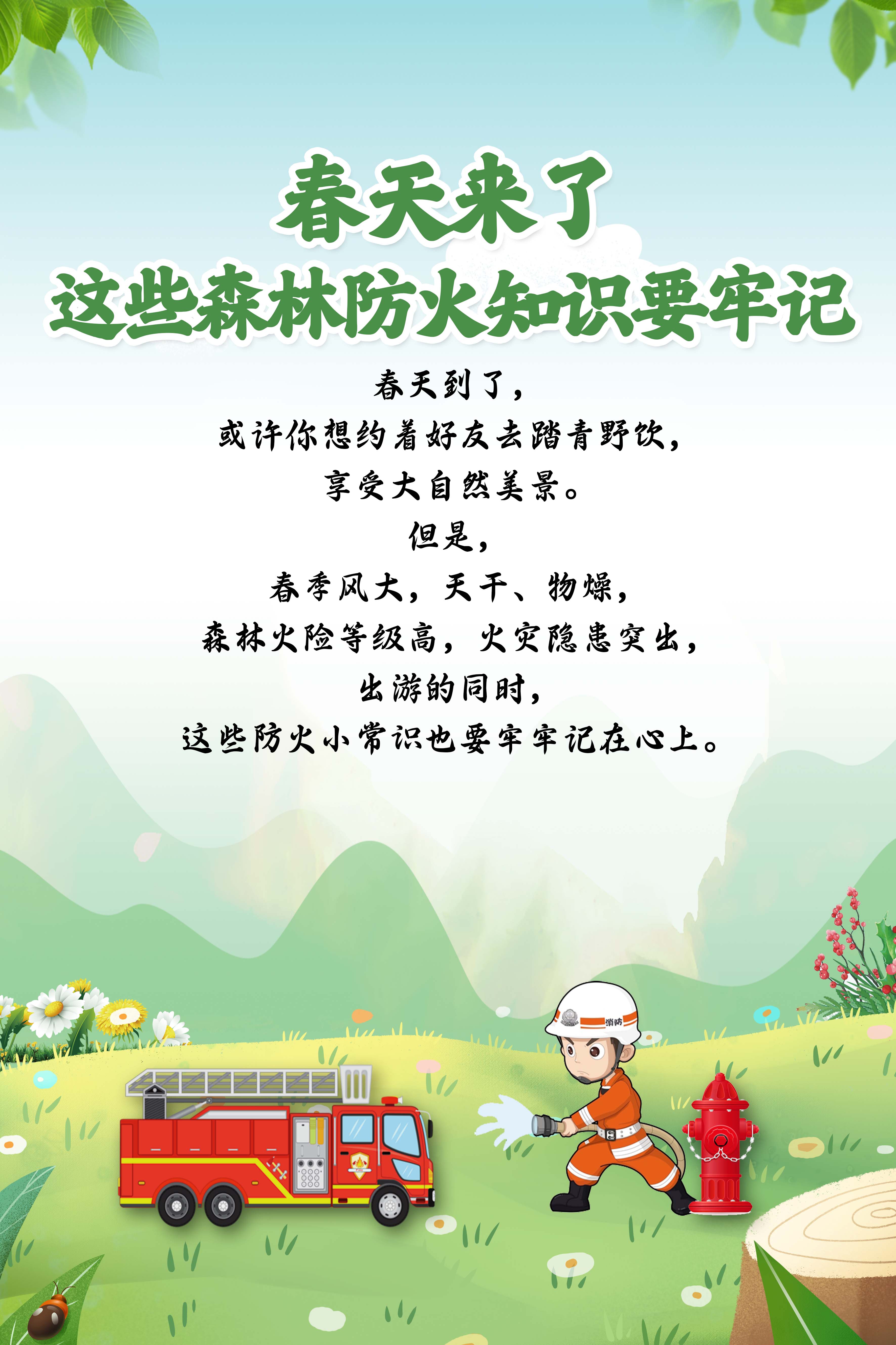 森林防火宣传海报